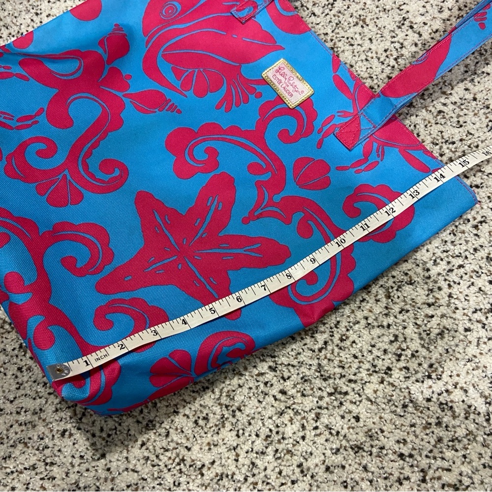 Lilly Pulitzer Blue and Pink Tote Bag - Picture 10 of 11